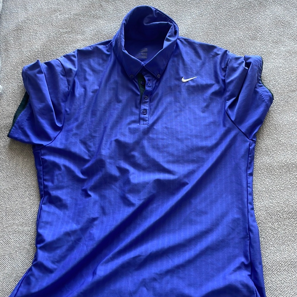 Nike Boys Golf Tennis Performance Polo Purple XL